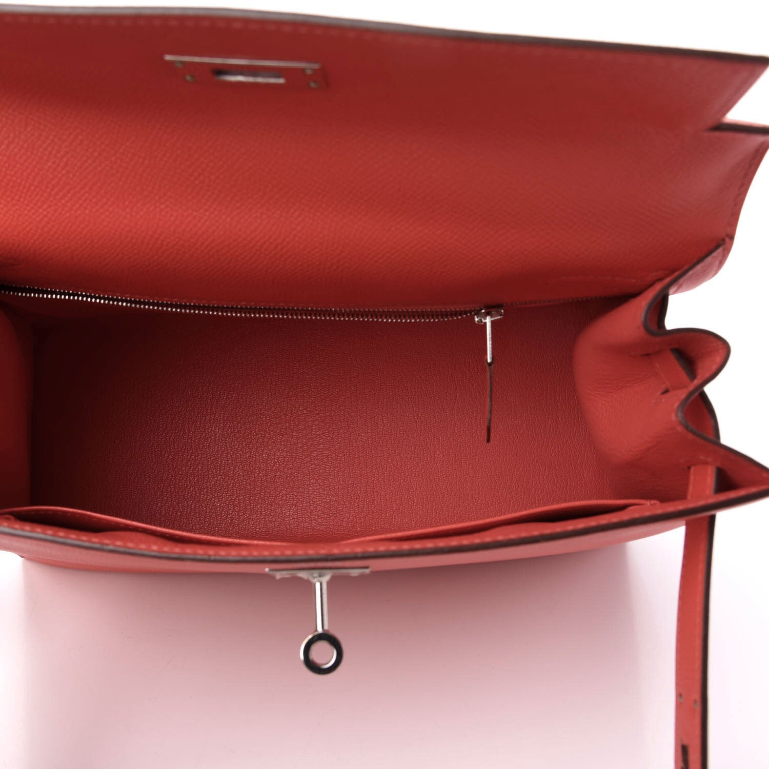 Hermes Epsom Kelly Sellier 28 Rouge Tomate 6 of 11