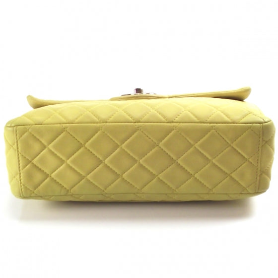 Chanel Lambskin XL JUMBO MAXI Flap Lemon 4 of 12