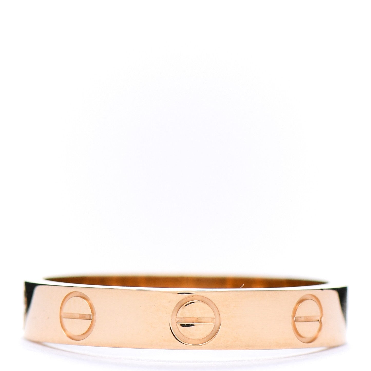 18K Yellow Gold 3.5mm LOVE Wedding Band Ring 54 6.75