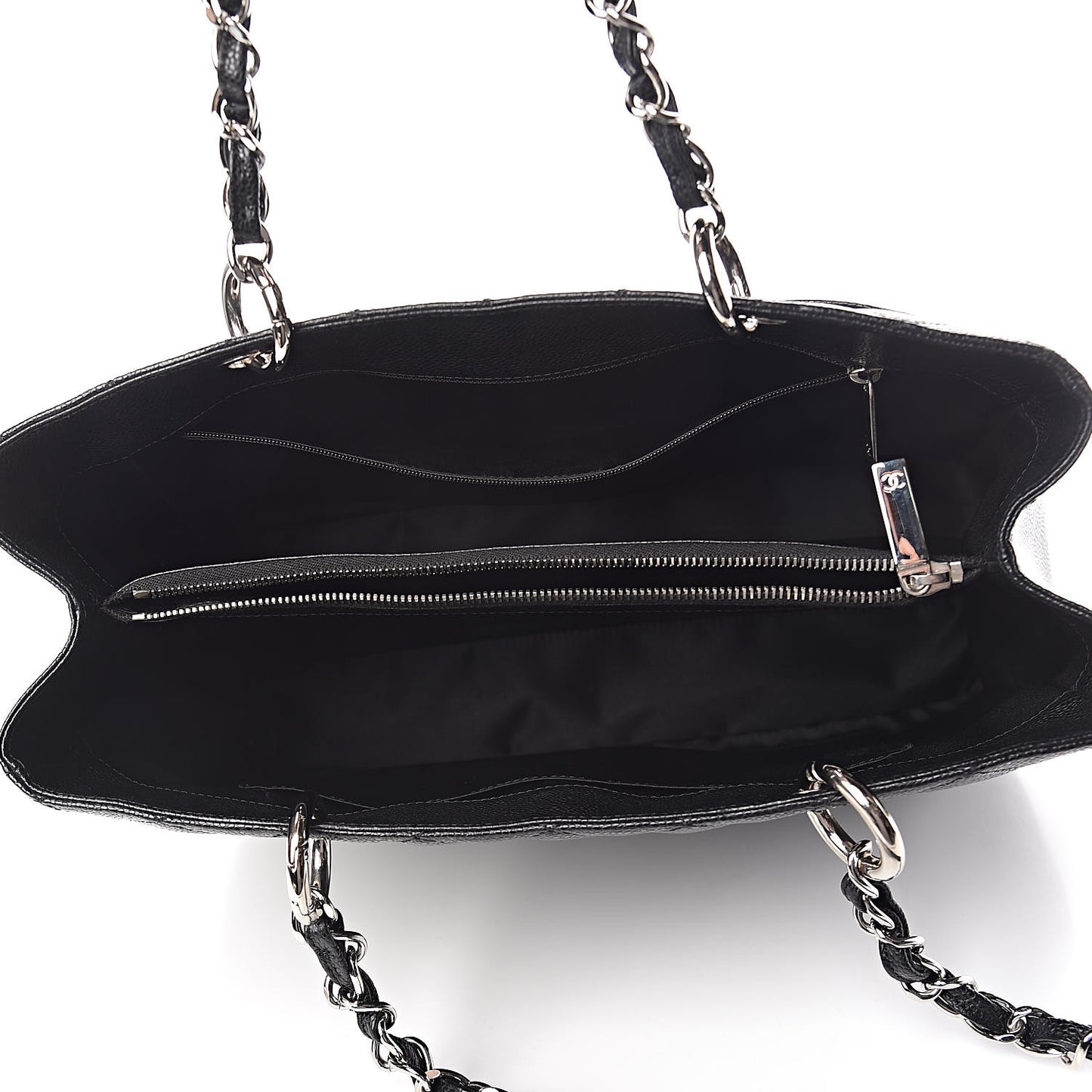 Caviar Quilted Grand Shopping Tote GST Black