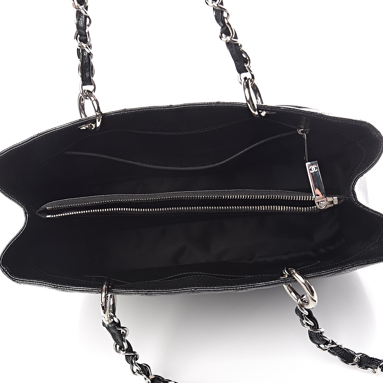 Chanel Caviar Quilted Grand Shopping Tote GST Black 5 of 10