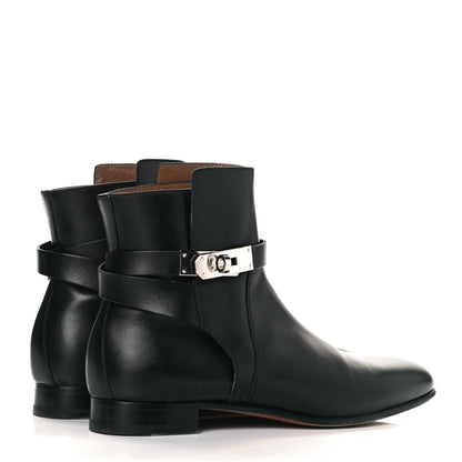 Hermes Calfskin Neo Low Boots 38 Black 4 of 7