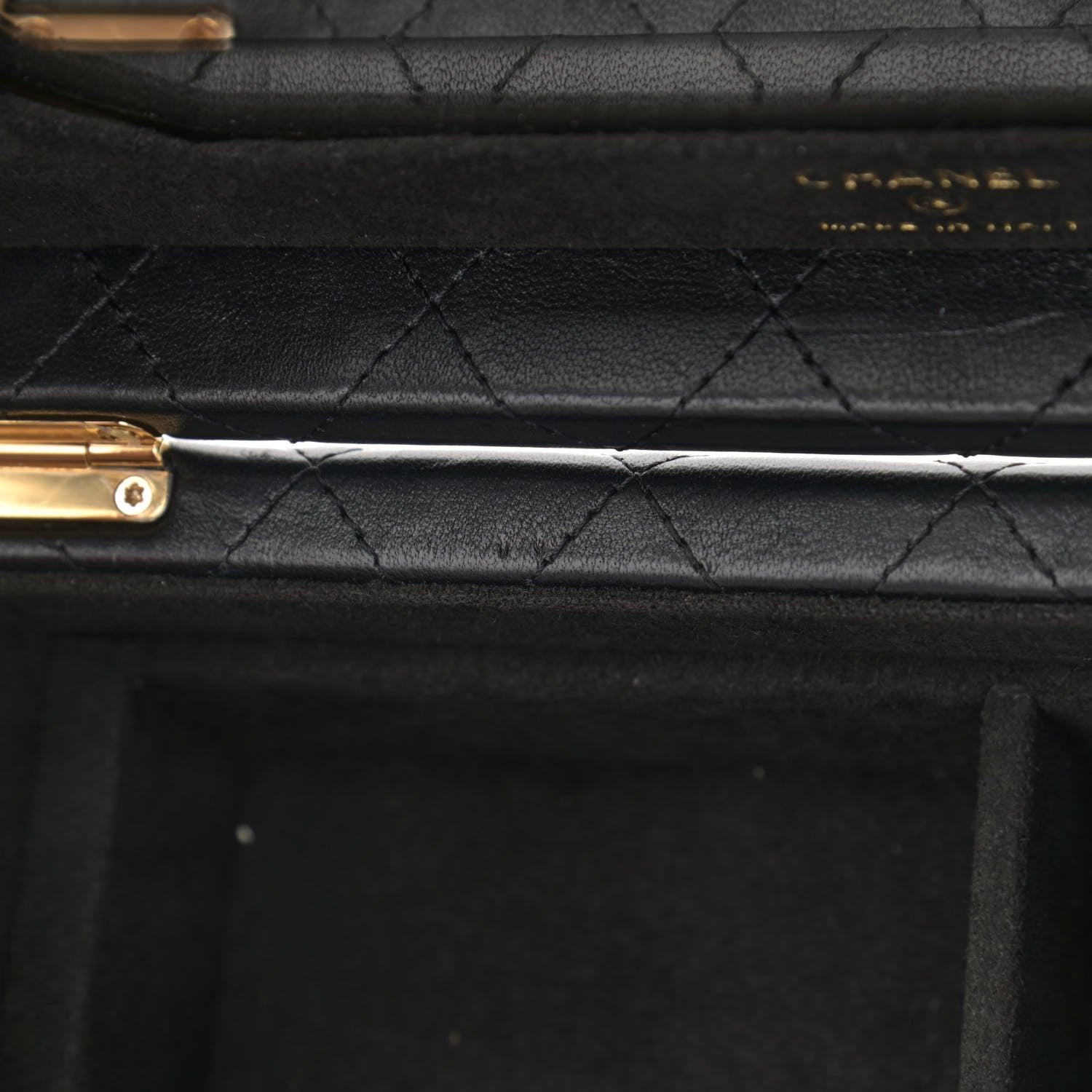 Chanel Lambskin Quilted Jewelry Case Black 12 of 15