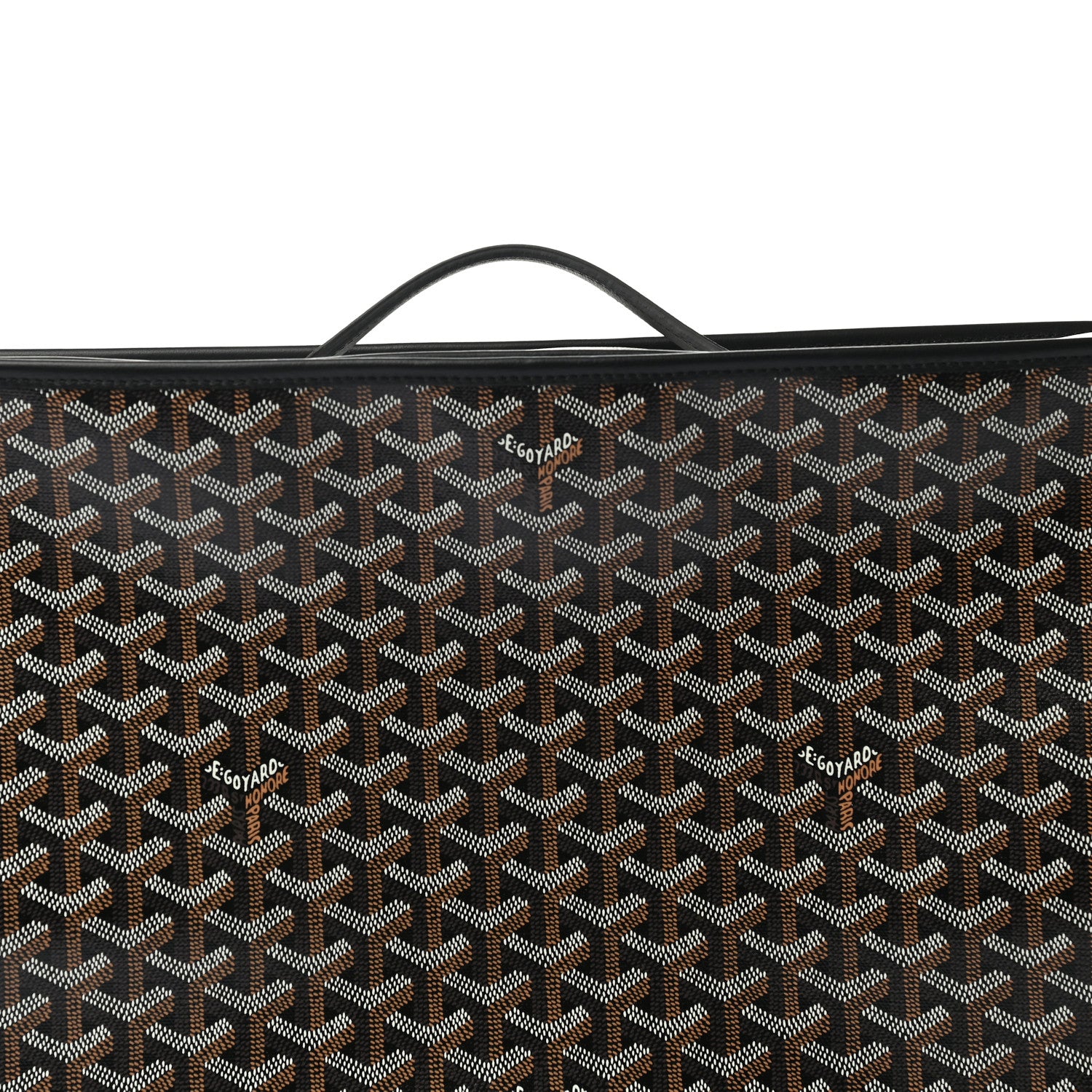 Goyard Goyardine Caravelle 50 Folding Suitcase Black 5 of 7
