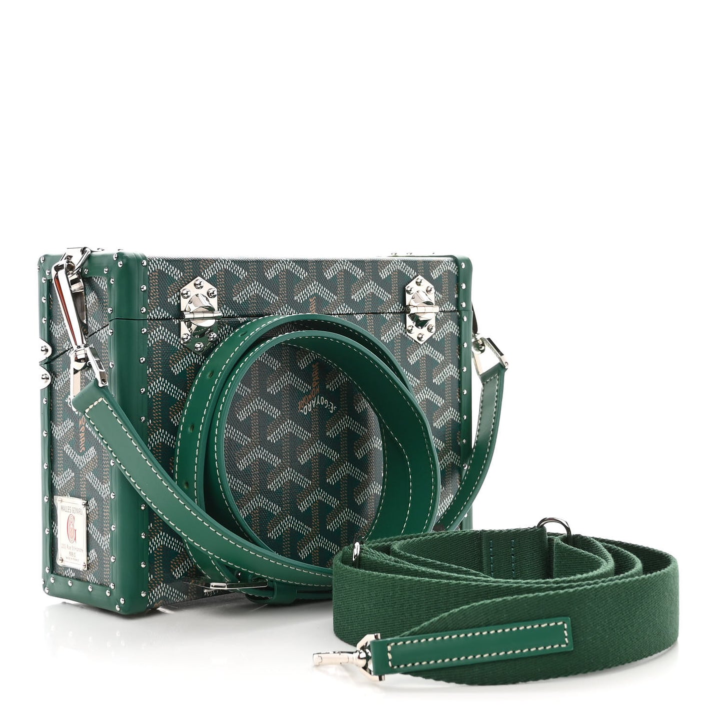 Goyardine Cassette Trunk Bag Green