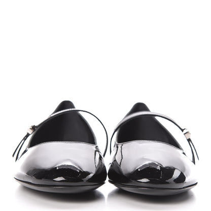Louis Vuitton Patent Uniformes Ballerina Flat 39 Black 2 of 7