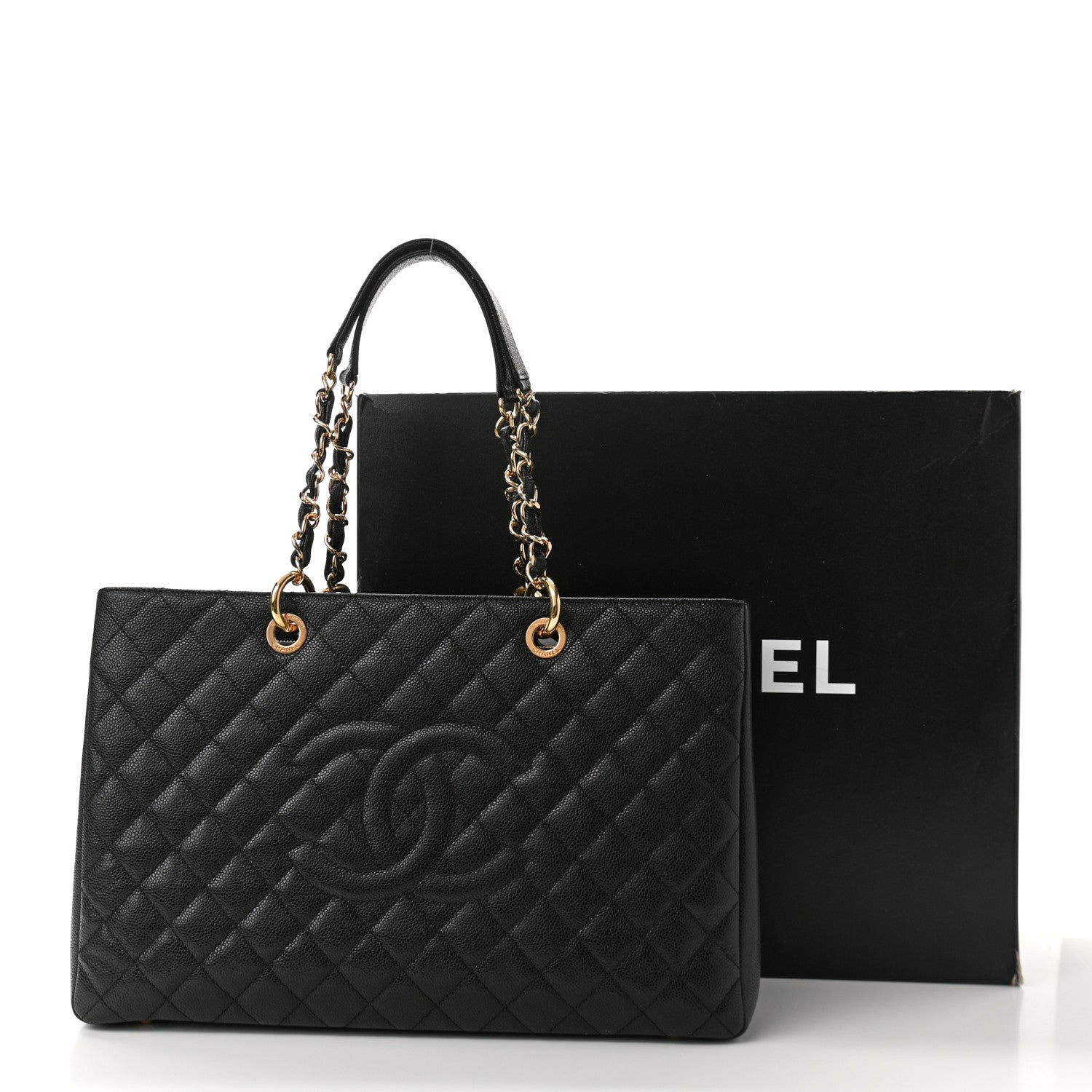 Chanel Caviar Quilted XL Grand Shopping Tote GST Black 17 of 17