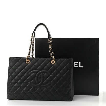 Chanel Caviar Quilted XL Grand Shopping Tote GST Black 17 of 17