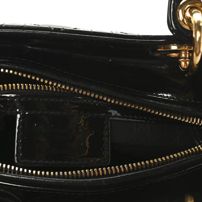 Christian Dior Patent Cannage Medium Lady Dior Black 6 of 10