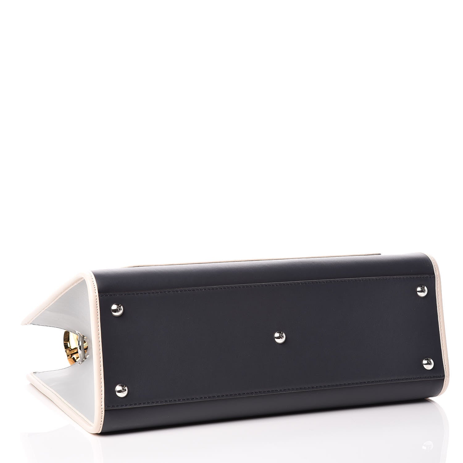 Fendi Vitello Century F is Fendi Regular Runaway Satchel Blue Notte Balena Multicolor 5 of 14