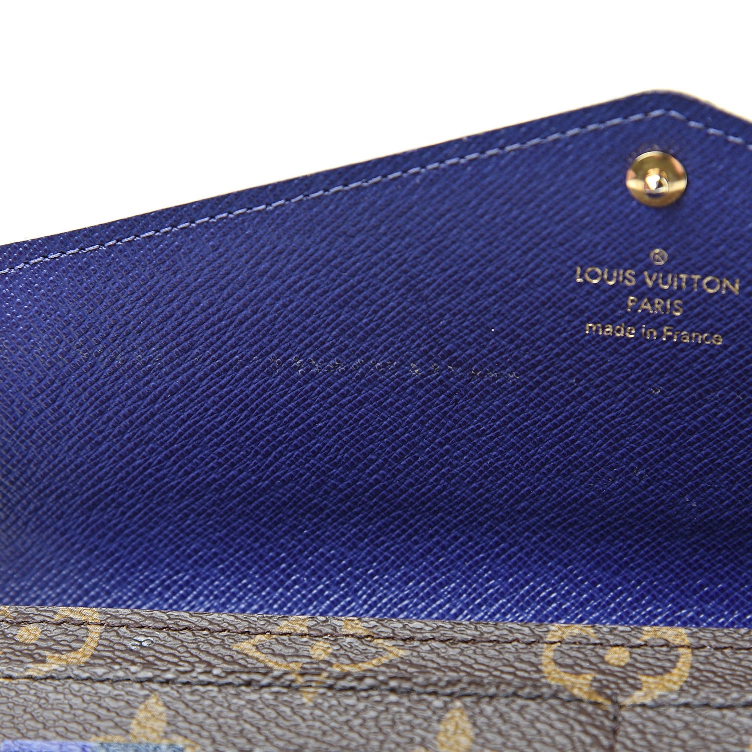 Louis Vuitton Monogram My LV Heritage Sarah Wallet NM Blue Marine Violet 8 of 11