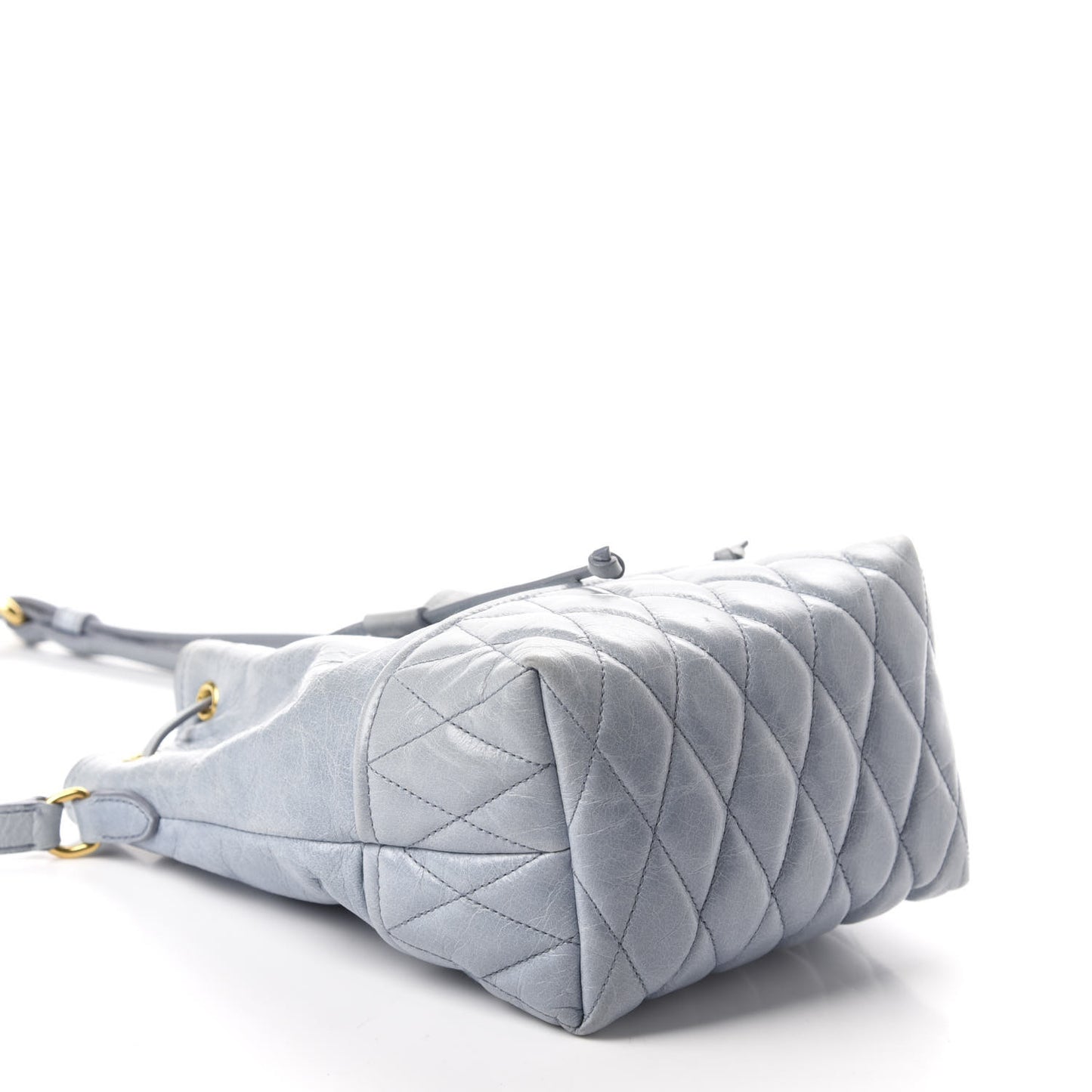 Vitello Shine Bucket Bag Nube