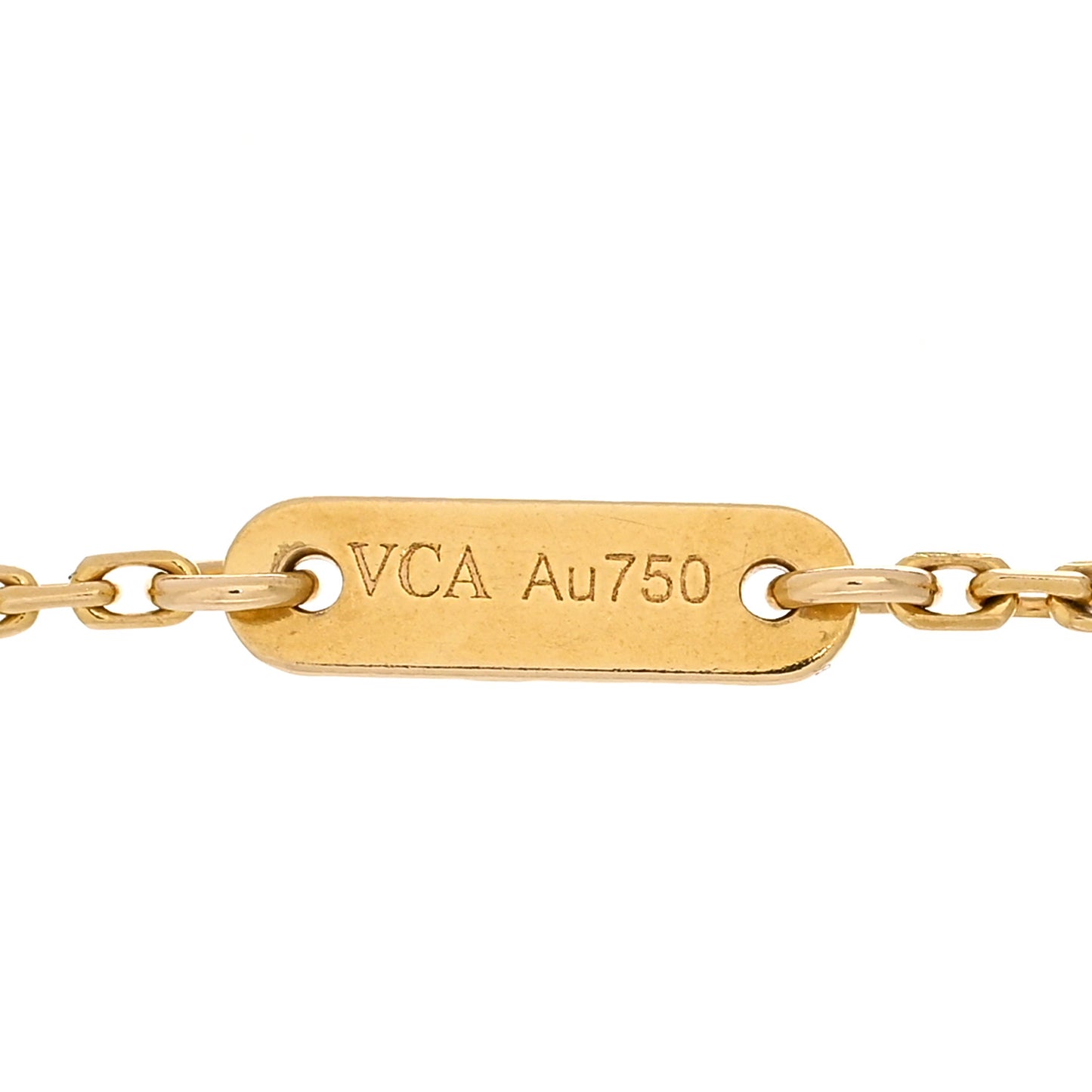18K Yellow Gold Mother of Pearl Sweet Alhambra Butterfly Bracelet
