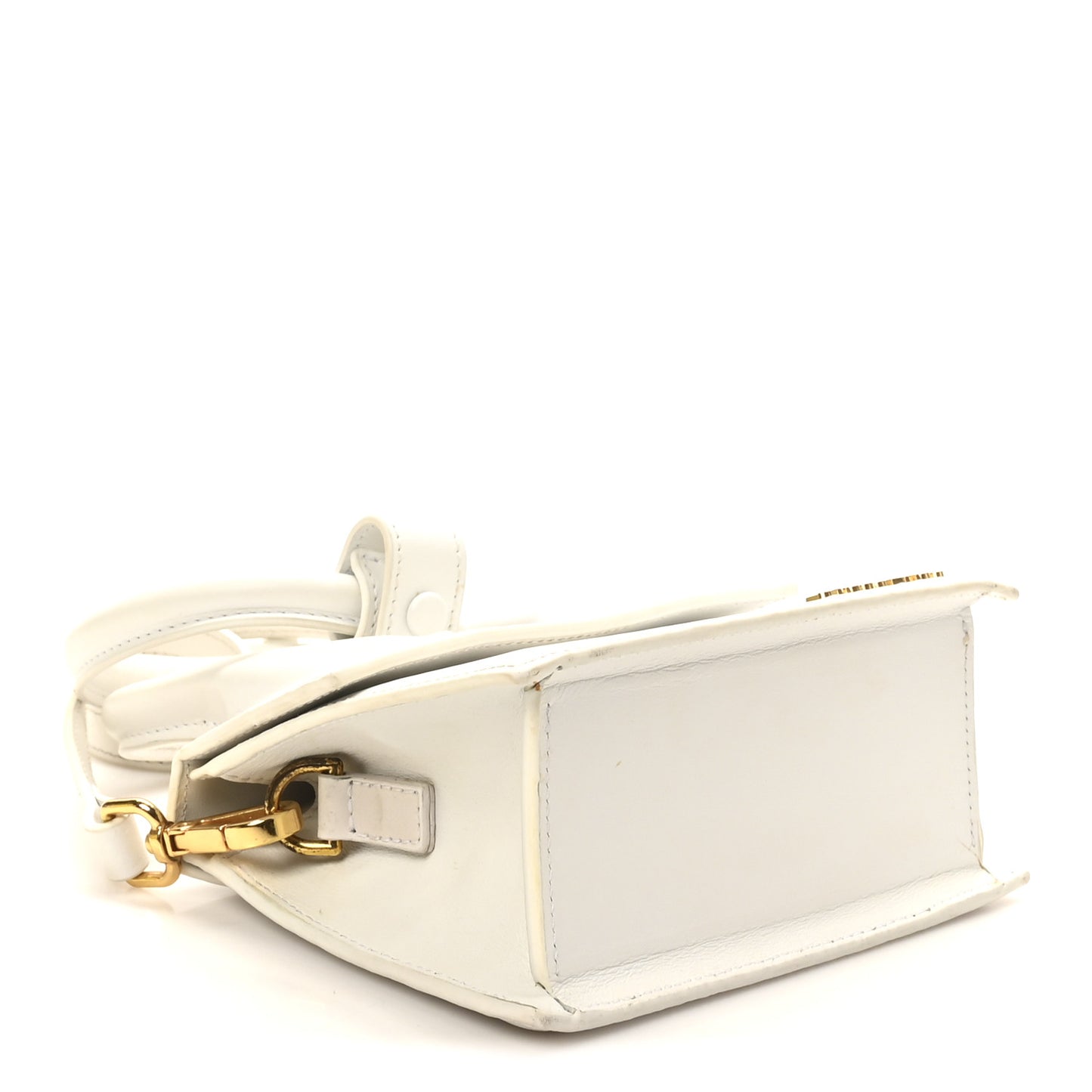 Smooth Calfskin Le Chiquito Noeud White