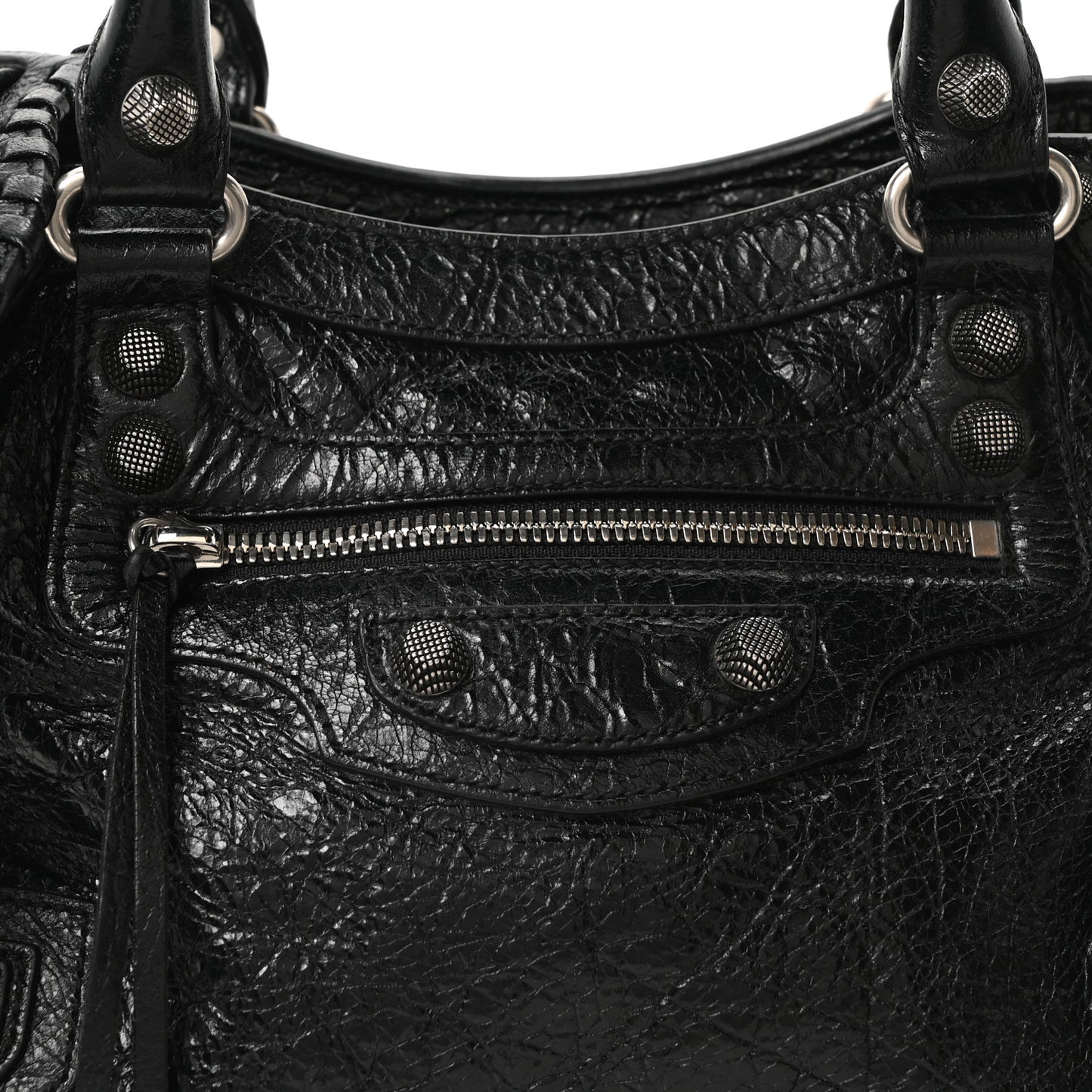 Agneau Arena Small Neo Cagole City Handbag Black