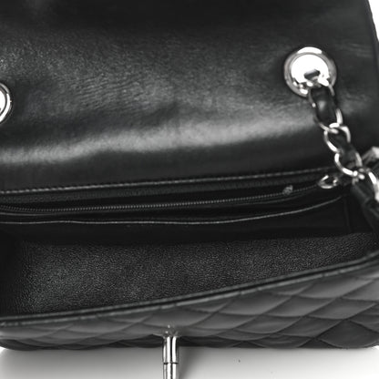 Chanel Lambskin Quilted Valentine Charms Mini Rectangular Flap Black 5 of 22