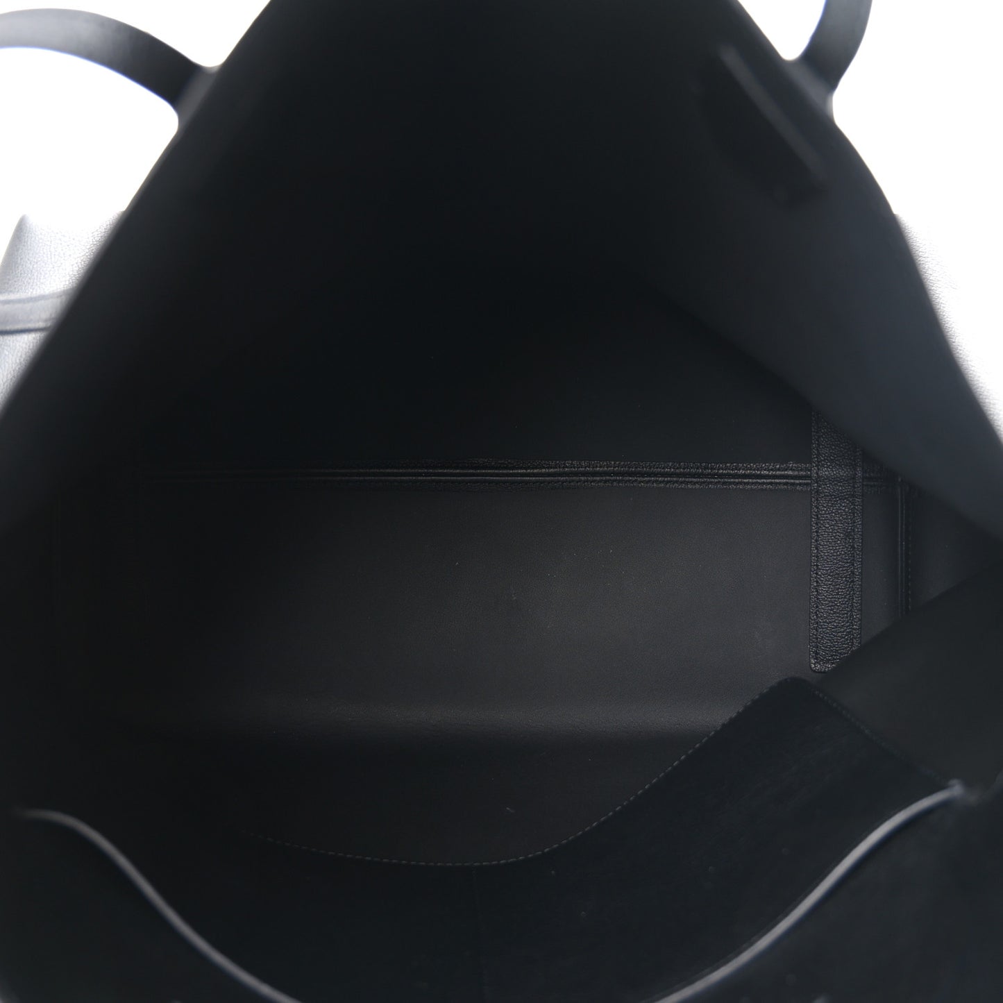 Calfskin Large Society Tote Black Black