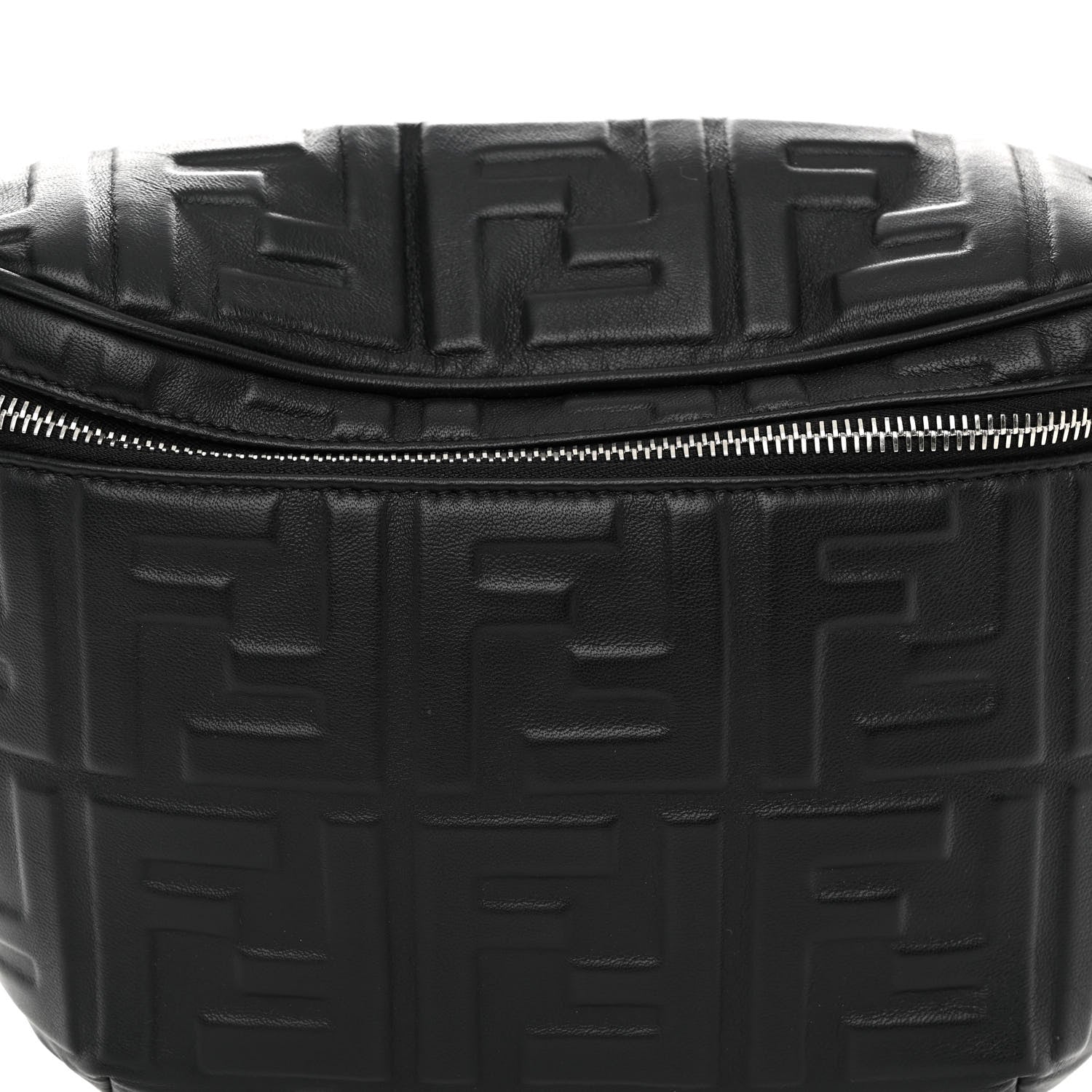 Fendi Nappa FF 1974 Embossed Belt Bag Black 7 of 9