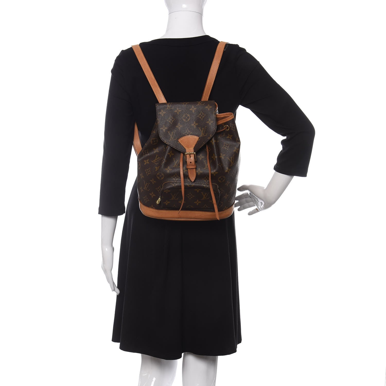 Louis Vuitton Monogram Montsouris MM Backpack 2 of 10