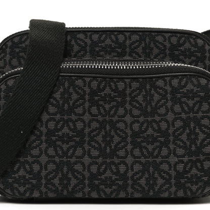 Loewe Jacquard Anagram Calfskin Mini Camera Bag Anthracite Black 8 of 10