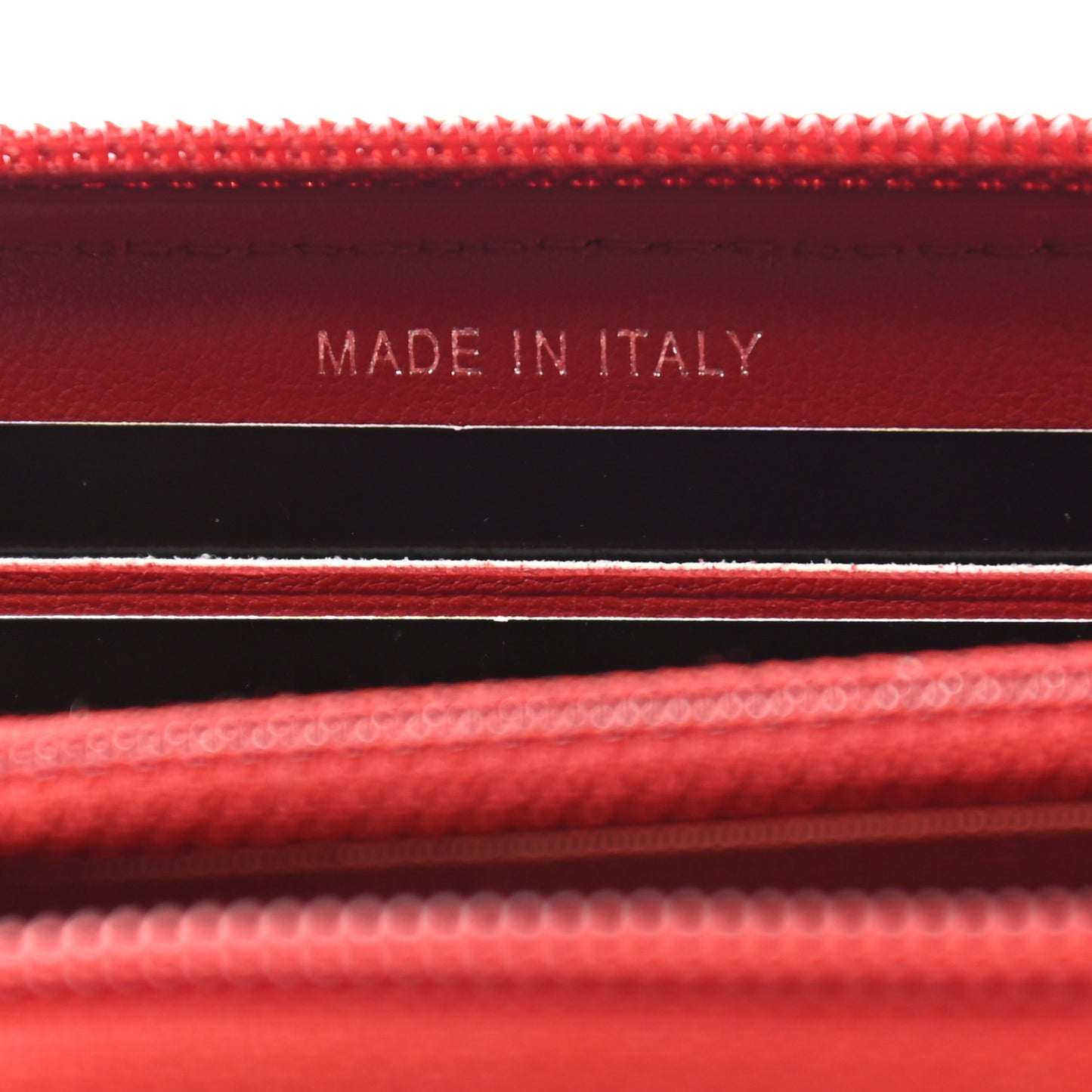 Caviar Quilted Small Boy Zip Around Wallet Dark Red