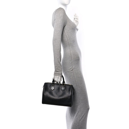 Louis Vuitton Epi Speedy 25 Black 3 of 13