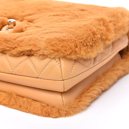 Chanel Orylag Rabbit Fur Calfskin Top Handle Boy Flap Yellow 9 of 10