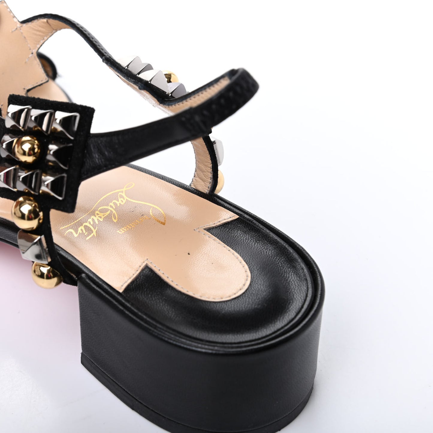 Nappa Kaleidra 25 T-Strap Sandals 39 Black