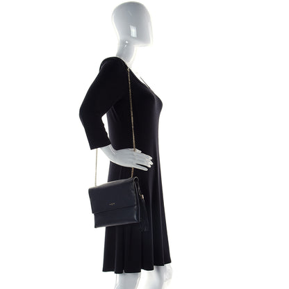 Lanvin Grained Calfskin Mini Sugar Flap Shoulder Bag Black 2 of 8