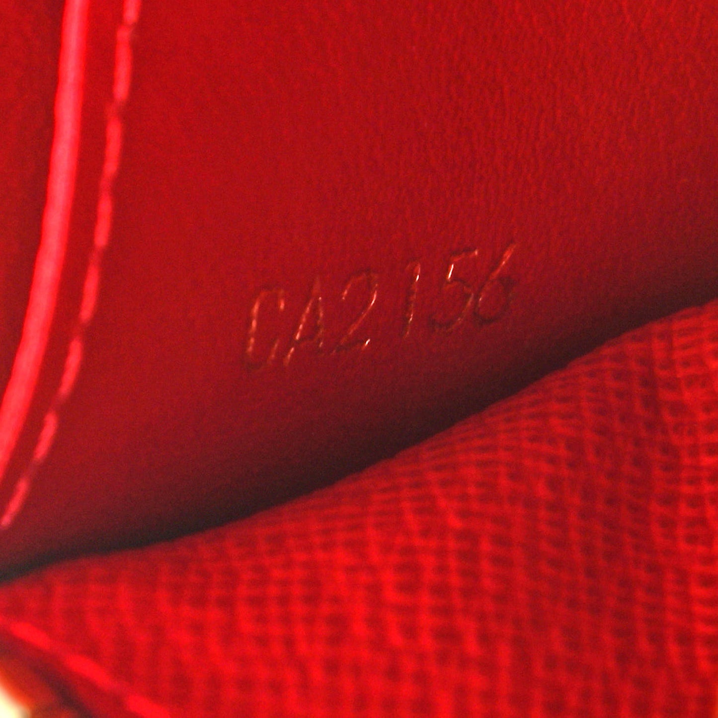 Damier Ebene Caissa Wallet Cherry