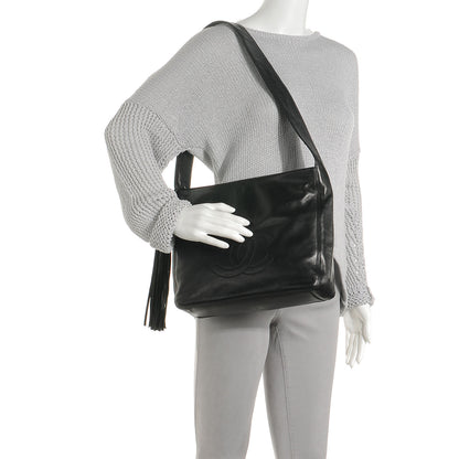 Chanel Lambskin CC Tassel Shoulder Bag Black 2 of 7