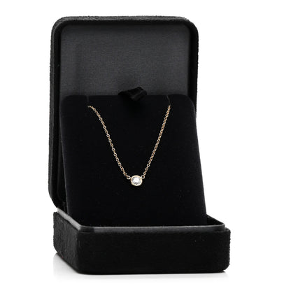 Tiffany 18K Yellow Gold Diamond .21ct Elsa Peretti Diamonds by the Yard Pendant Necklace 5 of 5