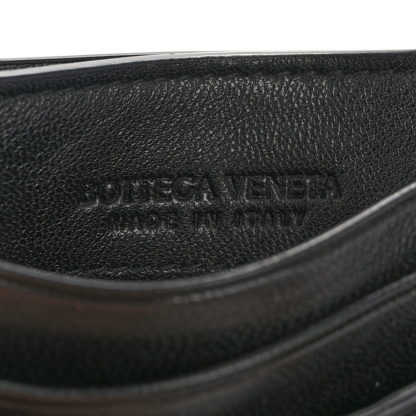 Nappa Intrecciato Card Holder Black