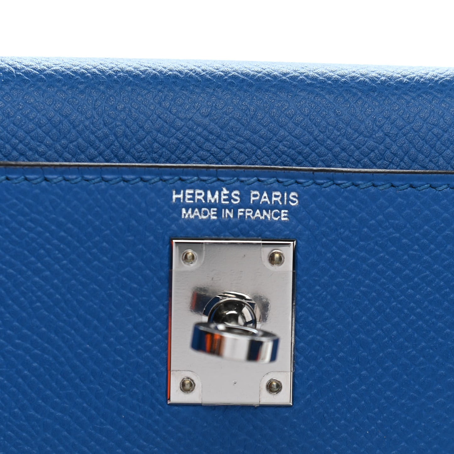 Epsom Mini Kelly Sellier 20 Bleu Zellige