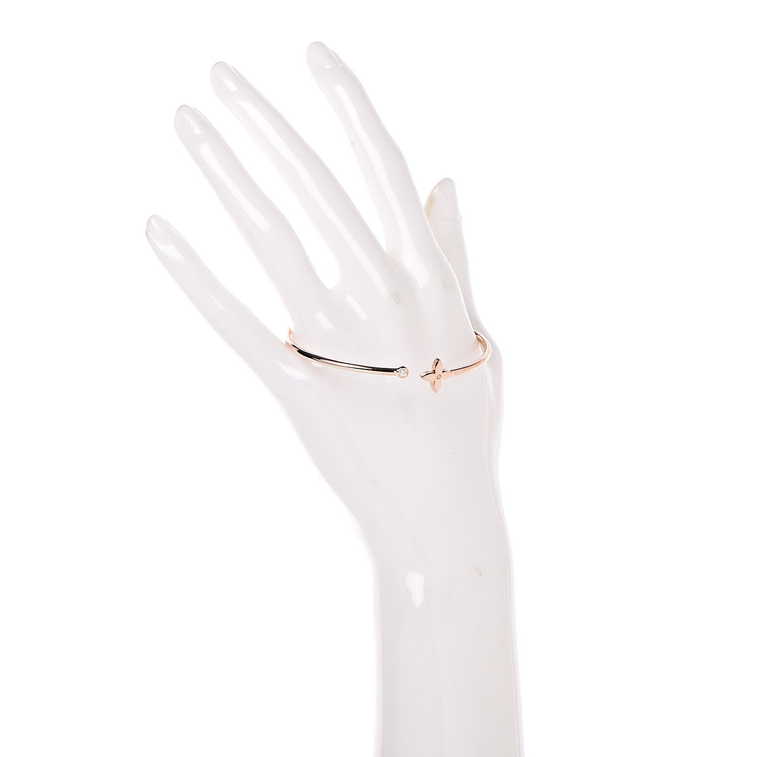 Louis Vuitton 18K Pink Gold Diamond Idylle Blossom Twist Bracelet 2 of 5