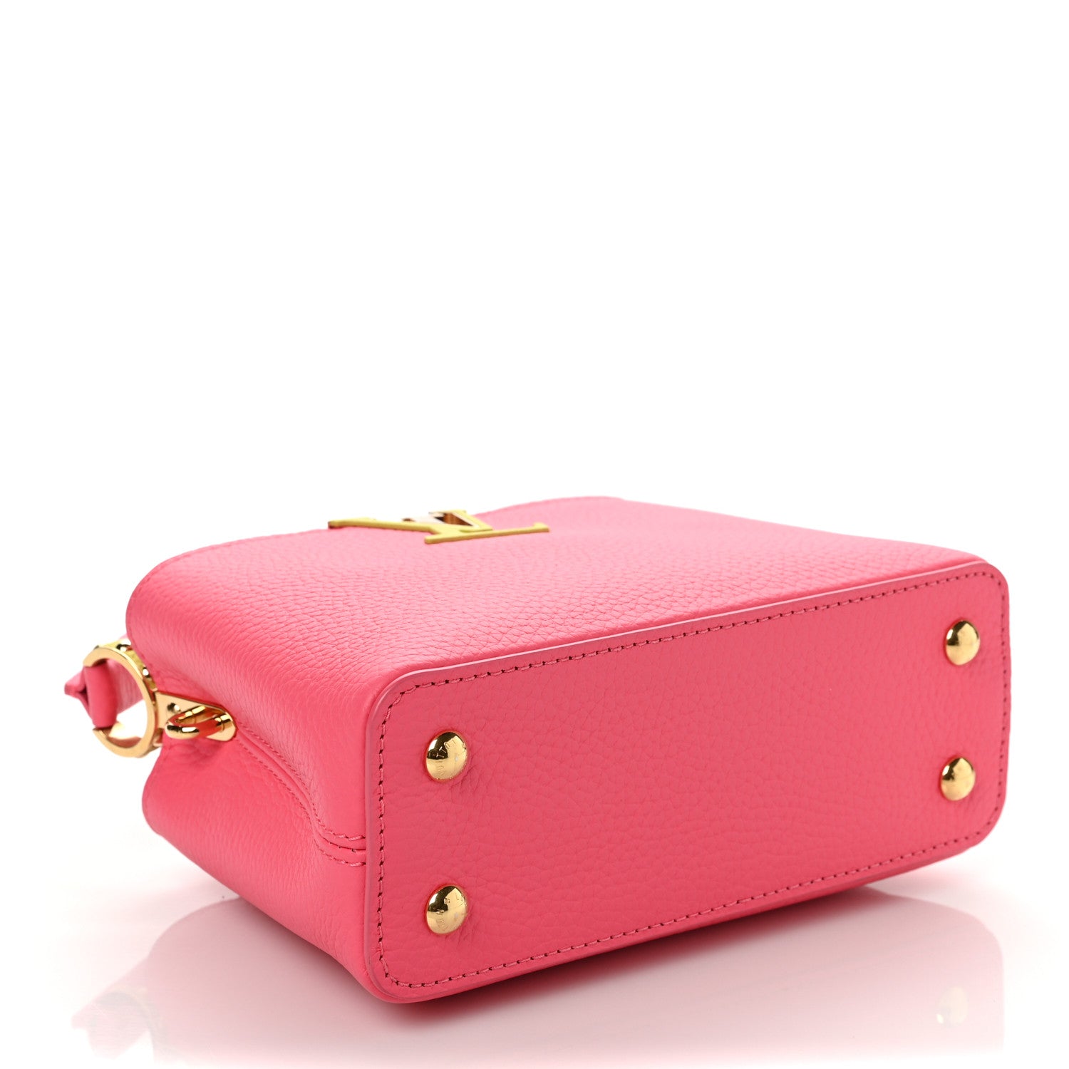 Louis Vuitton Taurillon Capucines Mini Dragon Fruit Pink Cedrat 4 of 9