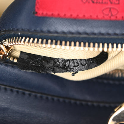 Valentino Garavani Vitello Small Rockstud Tote Marine 7 of 13