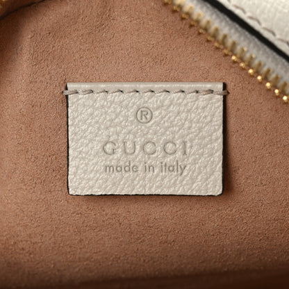 Gucci Textured Calfskin Web Mini Ophidia Round Shoulder Bag Mystic White 6 of 10