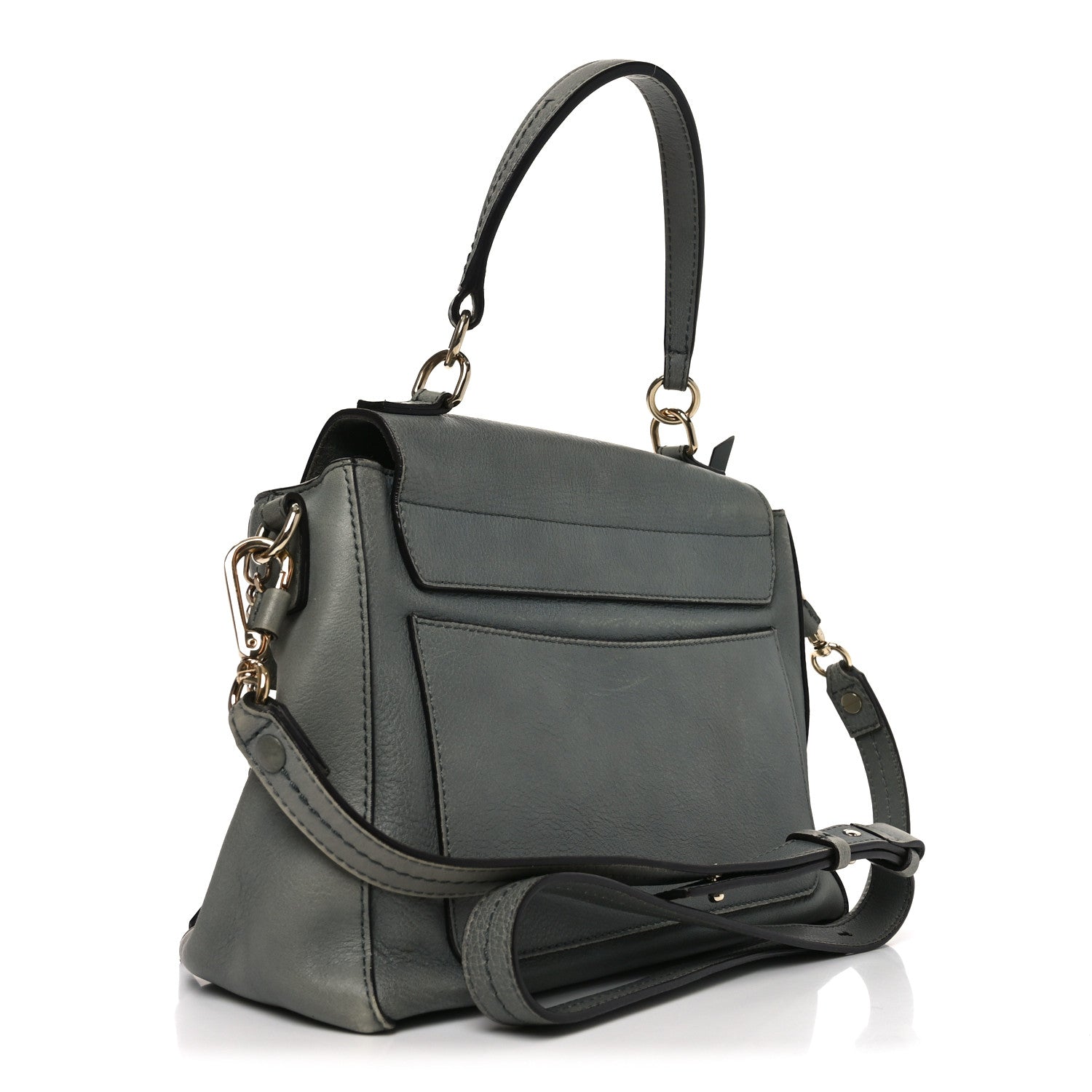Chloe Calfskin Small Faye Day Shoulder Bag Cloudy Blue 3 of 10