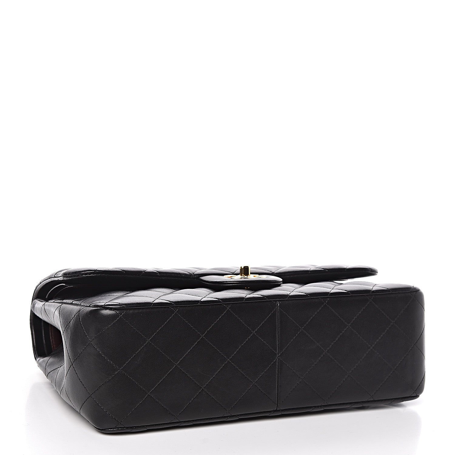Chanel Lambskin Quilted Jumbo Double Flap Black 4 of 13