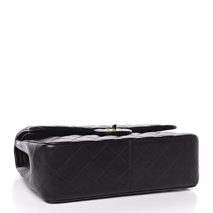 Chanel Lambskin Quilted Jumbo Double Flap Black 4 of 13