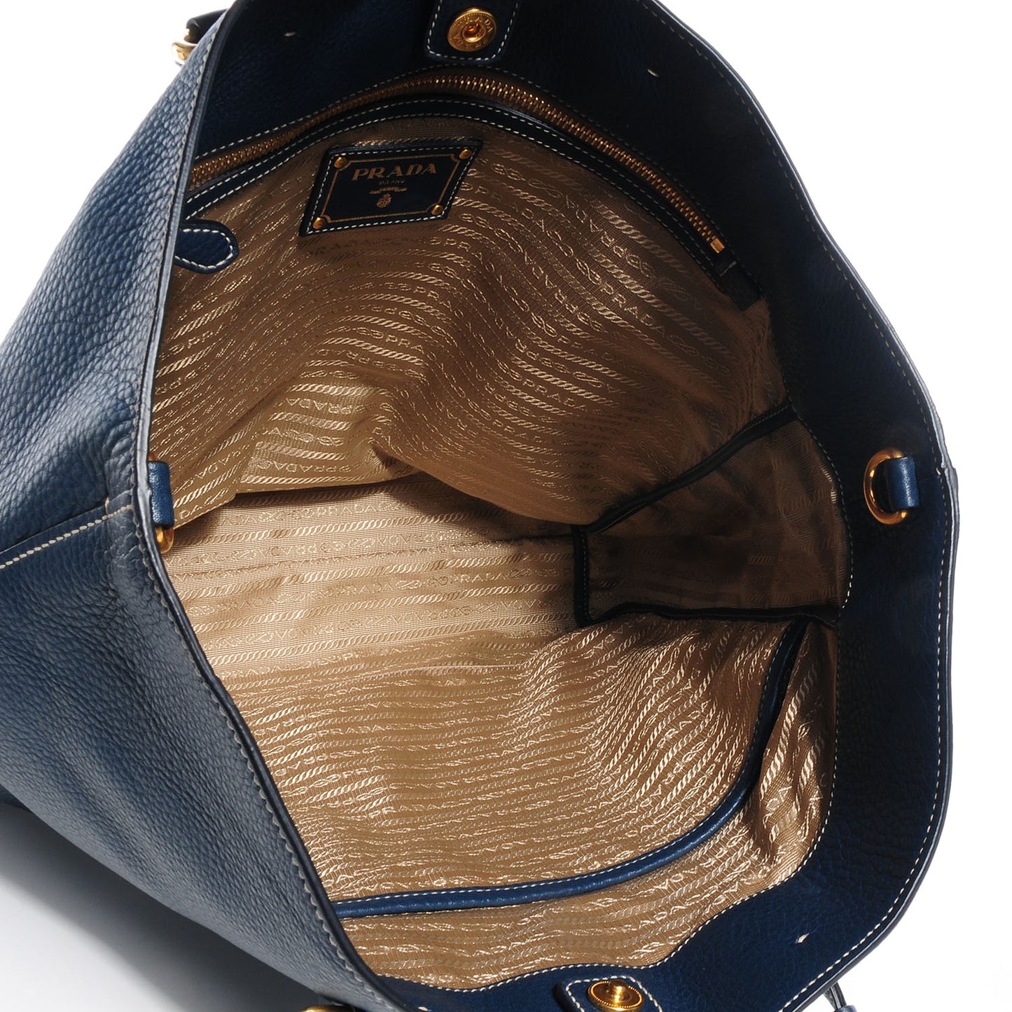 Vitello Daino Shopping Tote Inchiostro