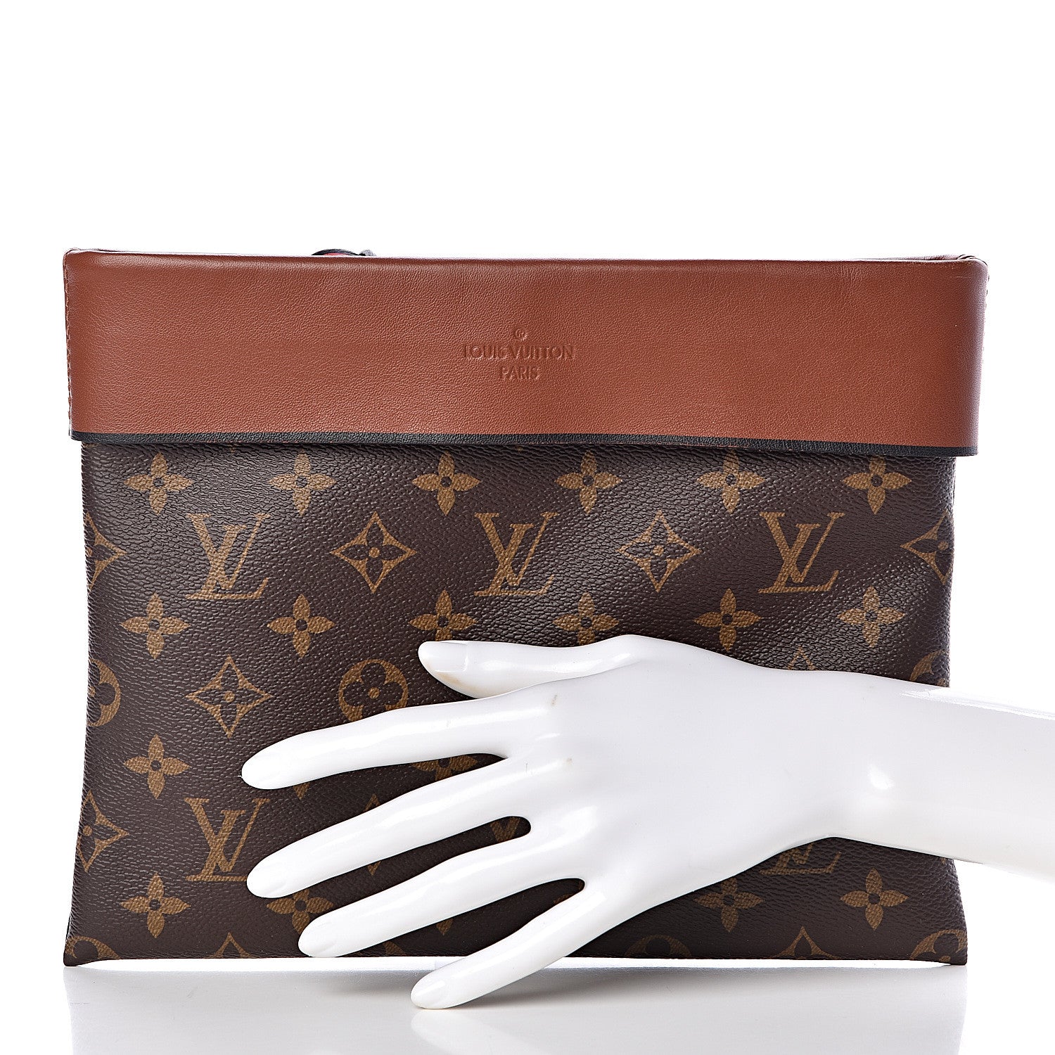 Louis Vuitton Monogram Tuileries Pochette Caramel 2 of 7