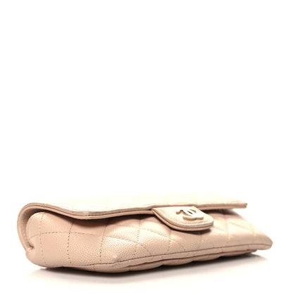 Chanel Caviar Quilted Glasses Case With Chain Beige 4 of 14