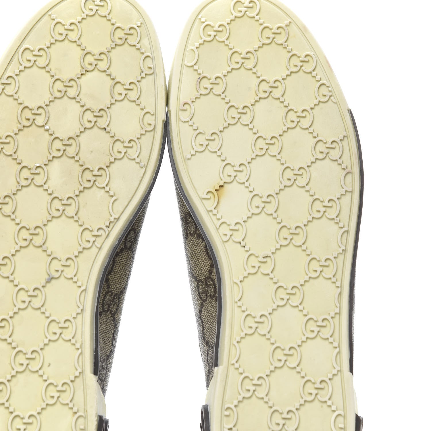 Gucci GG Monogram Web Womens Script Sneakers 37 Brown 6 of 8
