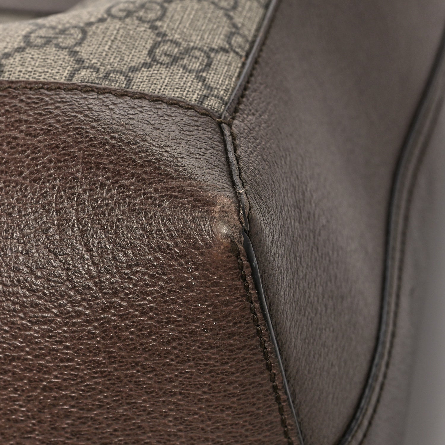 Gucci GG Supreme Monogram Web Ophidia Tote Brown 14 of 18