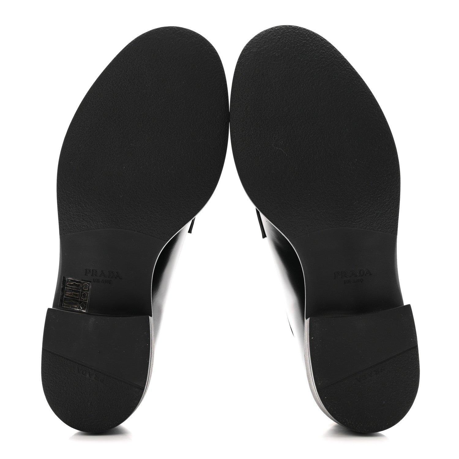 Prada Spazzolato Calzature Donna 50mm Derby Loafers 39 Black 6 of 10
