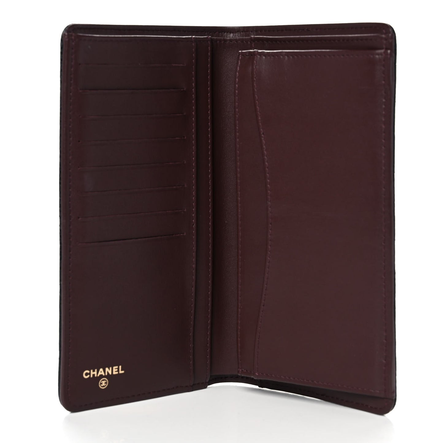 Caviar Quilted Yen Wallet Black