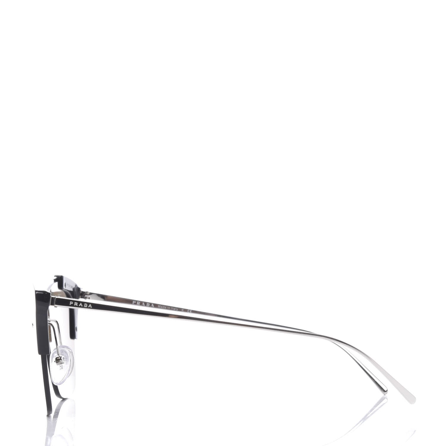 Prada Cat Eye Sunglasses SPR 21U Black 3 of 8