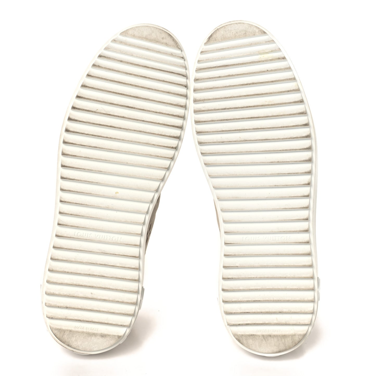Suede Shearling Monogram Time Out Sneakers 39 Beige
